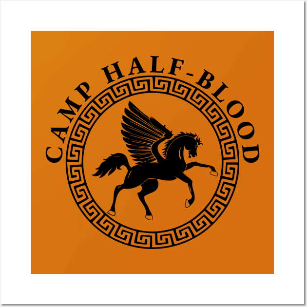 Camp half-blood accurate orange color logo percy jackson, Wall Art by Fashion by Gail